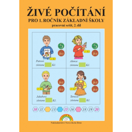 Živé počítání 2. díl - pracovní sešit k učebnici Matematika 1 - Zdena Rosecká (1-08)
