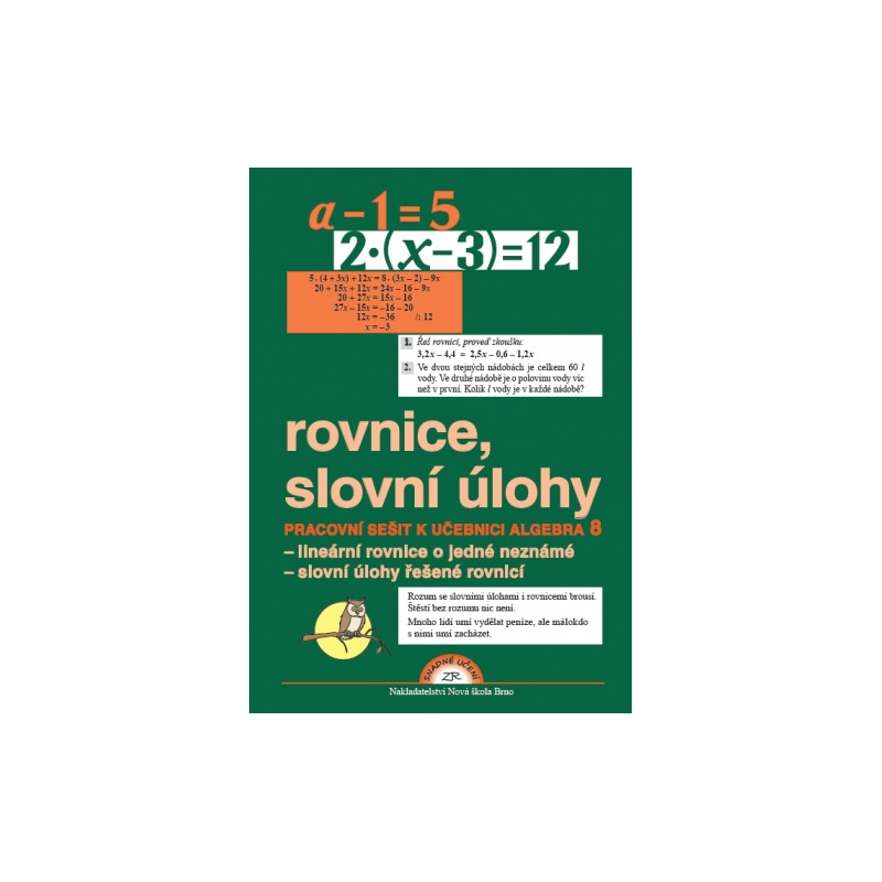 Algebra 8, Rovnice a slovní úlohy - pracovní sešit - Zdena Rosecká (8-12)