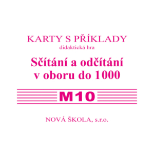 Sada kartiček M10 - sčítání a odčítání v oboru do 1000