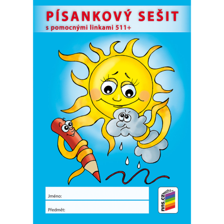 Písankový sešit s pomocnými linkami 511+
