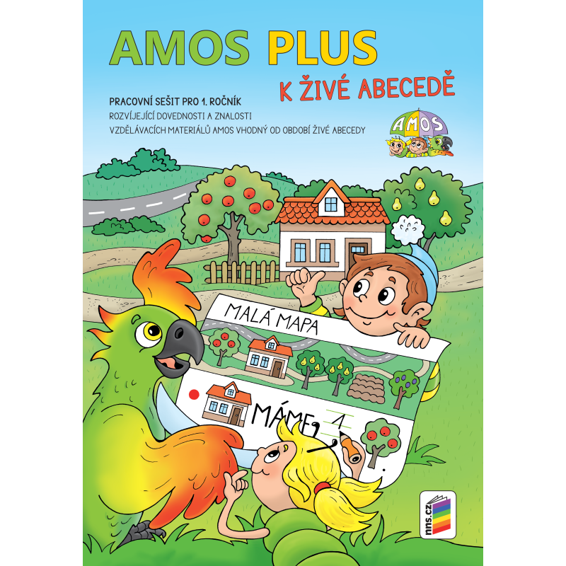 AMOS PLUS K ŽIVÉ ABECEDĚ se samolepkami