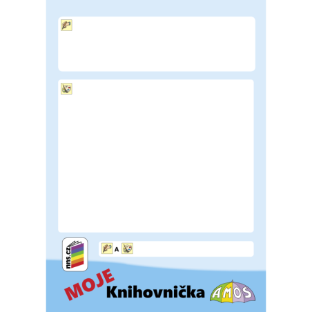 MOJE Knihovnička AMOS (modrá)