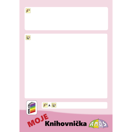 MOJE Knihovnička AMOS (růžová)