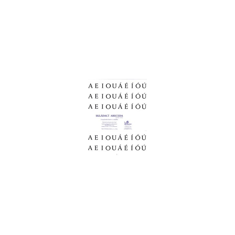 Skládací abeceda - modrá řada